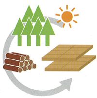 木材は、環境負荷のかからない素材です